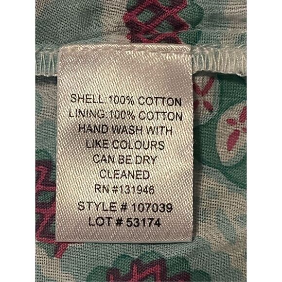 Judy Connally 100% Cotton Print Shift Mini Dress Sz S Made in India  Boho - Picture 4 of 5